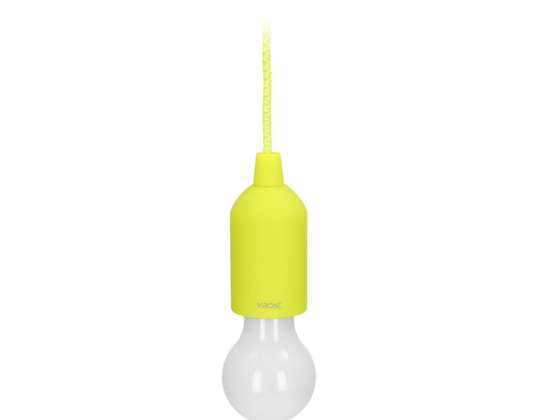 Luz noturna a bateria com cabo 1W LED. 3 x AAA. limão