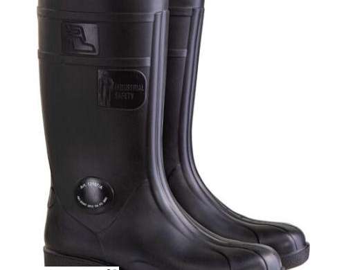 Gummistiefel für Männer. Schwarz.  13157/a . pvc.o4 fo src.&quot;47&quot;.ce.fagum