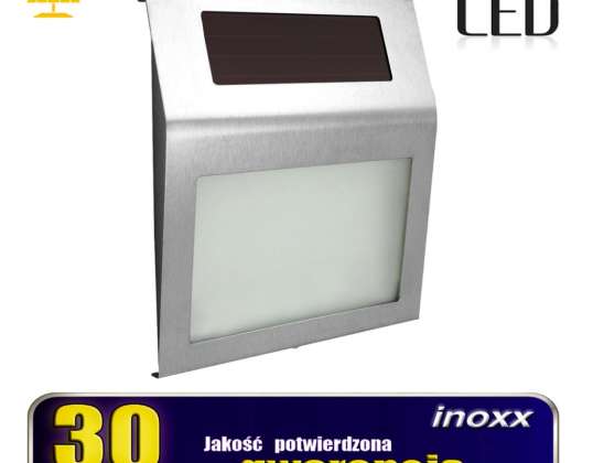Solar LED Lampe mit beleuchtetem Hausnummer