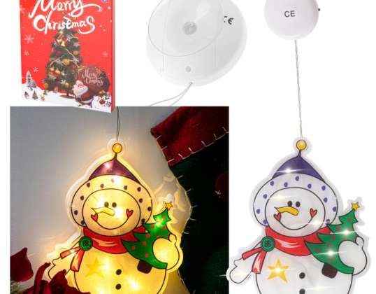 Lumières LED Décoration suspendue Décoration de bonhomme de neige de Noël