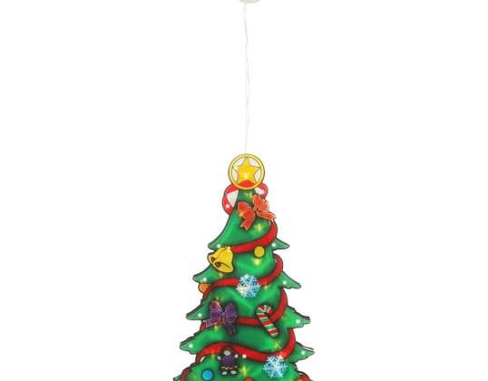 Luces LED, decoración navideña colgante, árbol de Navidad, 45 cm