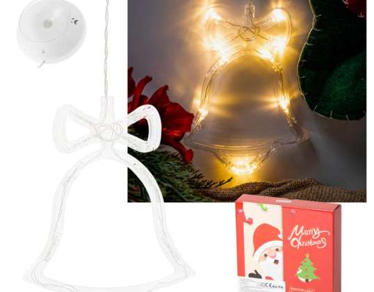Lumières LED Décoration suspendue Cloche de décoration de Noël 10 LED