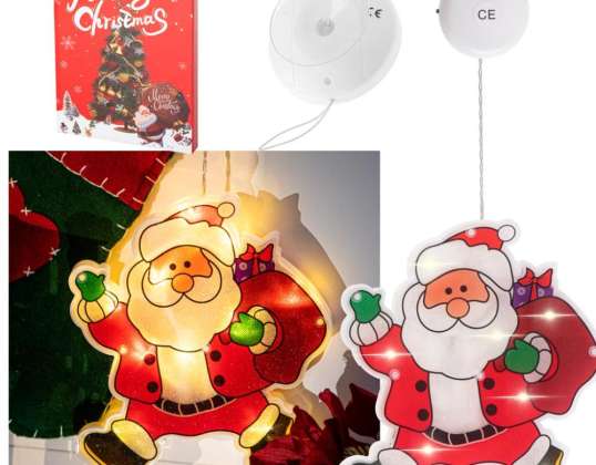 Lumières LED Décoration suspendue Décoration de Noël Père Noël avec des cadeaux