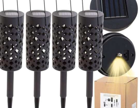 Lampade solari lanterna stelle lune lampada solare LED 4 pezzi.