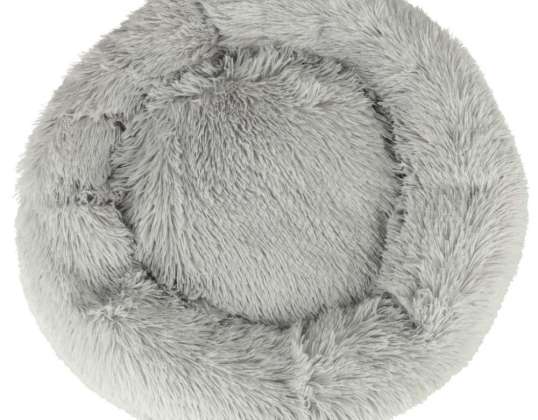 Cama para perros alfombrilla de felpa sofá sofá parque infantil 60cm gris