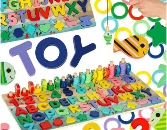 Abacus mediniai žuvų žvejybos abėcėlės numeriai