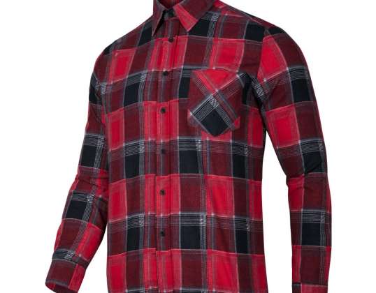 Koszula flanelowa krata czerwona. 120g/m2. &quot;2xl&quot;. ce. lahti
