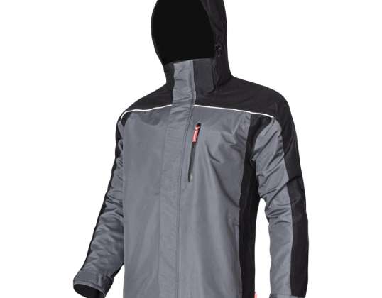 Chaqueta aislante con forro polar gris desmontable. &quot;XL&quot;. Después de Cristo. Lahti