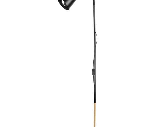 GRACE Stehlampe. 154 cm. E27. max. 18W. schwarz