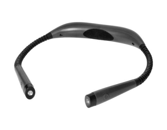 LED-Nackenlampe mit Li-Ion-Akku 1000mAh. Farbauswahl. grau