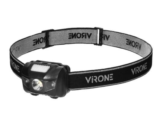 Lanterna frontală LED CREE 3W + 2 LED-uri roșii