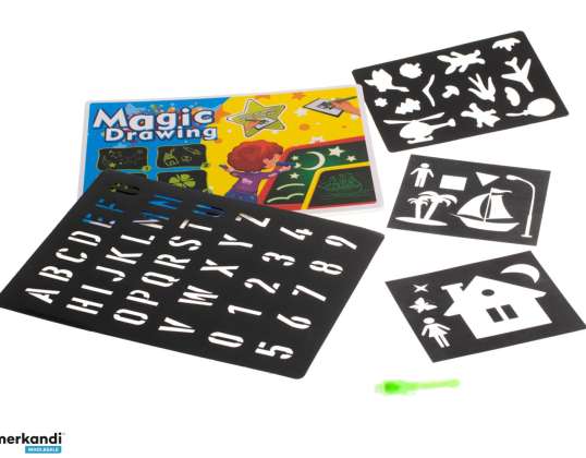 Kit criativo de caneta UV para prancheta de luz mágica