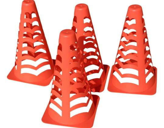 Nogometne ovire MASTER set 4 mehkih stožcev 22 cm