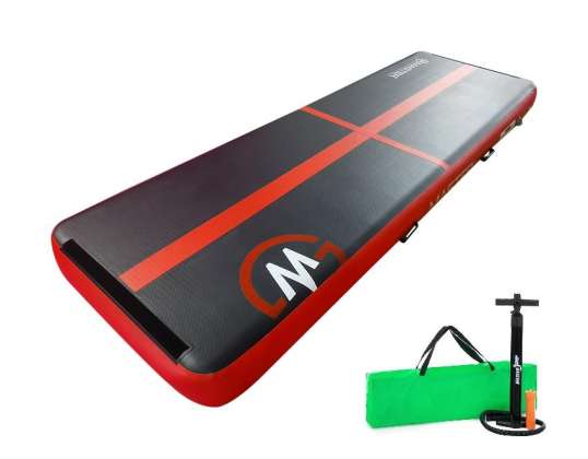 Airtrack MASTER 300 x 100 x 10 cm - siyah-kırmızı