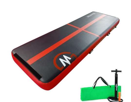 Airtrack MASTER 300 x 100 x 20 cm - must - punane