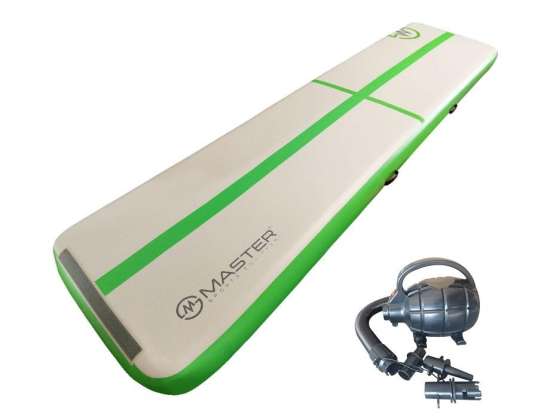 Airtrack MASTER 400 x 100 x 20 cm harmaa vihreä