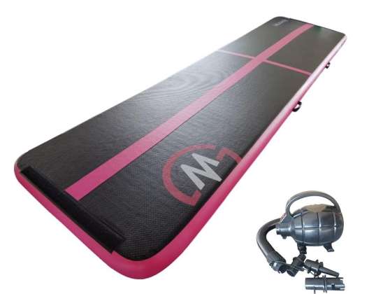 Airtrack MASTER 500 x 100 x 10 cm - siyah - pembe