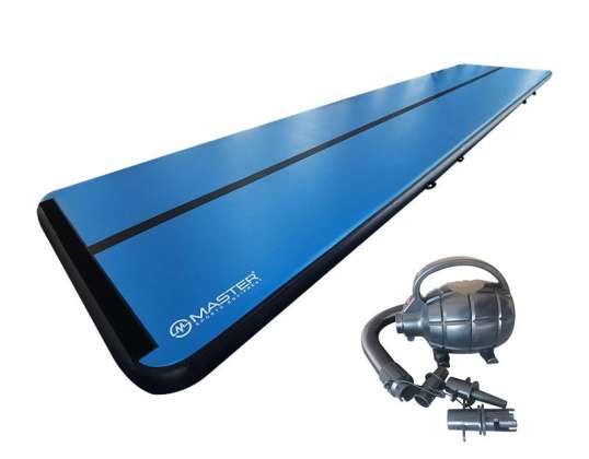 Airtrack MASTER S-Pro 1000 x 200 x 20 cm - bleu - noir