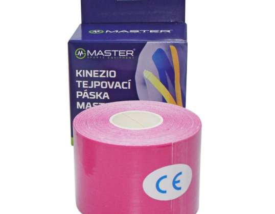 Kinezio nauha MASTER 5 cm x 5 m pinkki