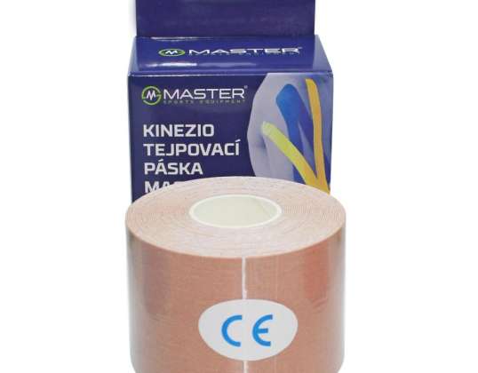 Kinezio nauha MASTER 5 cm x 5 m rusketus