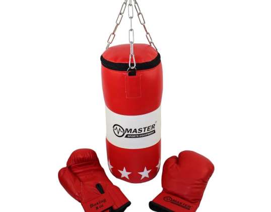 Sac de box și mănuși MASTER pentru copii
