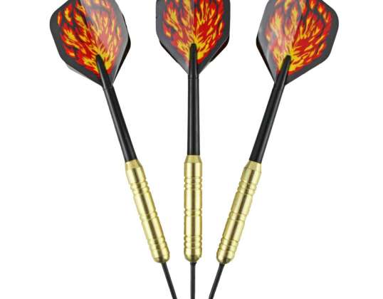 Dart MASTER Belagt messing 3 stk - stål 18g