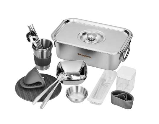 Kempingová sada nádobí KING CAMP Hot Pot set pro 4 osoby