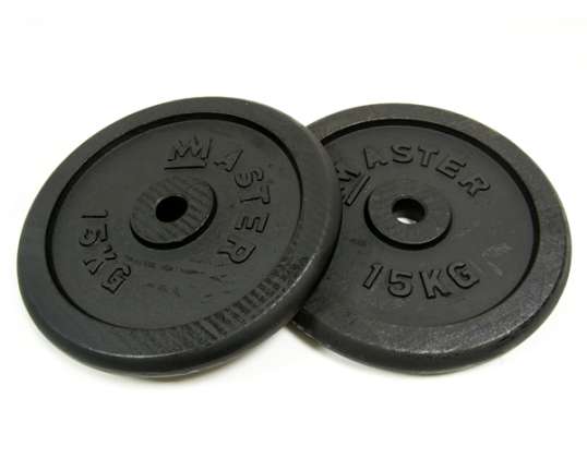 Geležies svorio plokštė MASTER 15 kg (pora)
