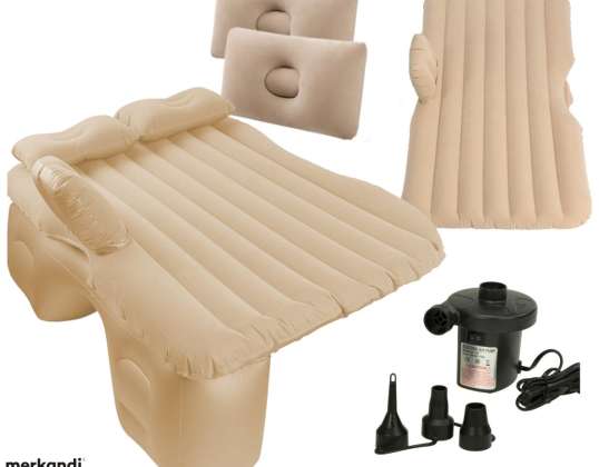 Automatratze, aufblasbar, beige Pumpe