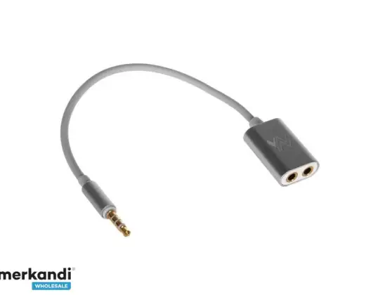 MCTV 580 46430 Adaptador de cable divisor 3,5mm para auriculares y micrófono