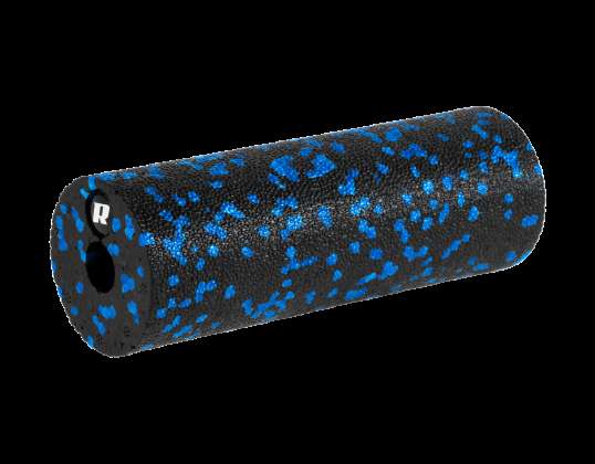 Mini Rouleau de Massage Rouleau Mousse Lisse 5x15cm Couleur Noir Bleu Matériau EPP REBEL ACTIVE