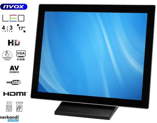 Puuteekraan LED 17 tolli VGA HDMI 12V 230V