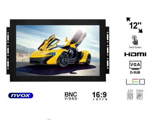 Touchscreen Monitor Open Frame LED 12 Zoll mit VGA HDMI BNC Anschluss...  NVOX OP1211T