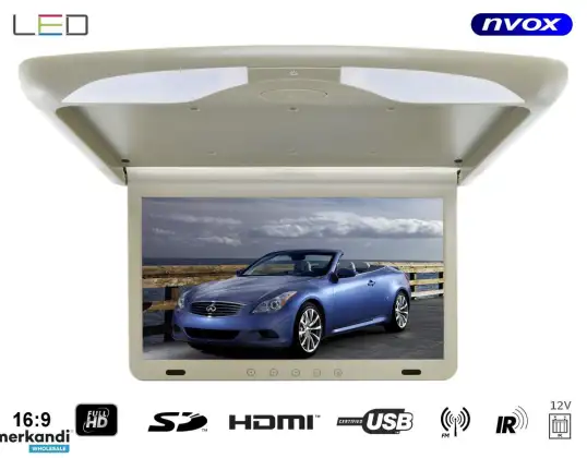 Moniteur suspendu de plafond LCD 17 pouces LED Full HD HDMI USB SD IR FM