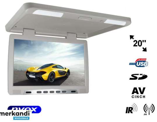 Moniteur LCD suspendu au plafond 20 pouces LED IR FM USB SD... NVOX RF2090U GR