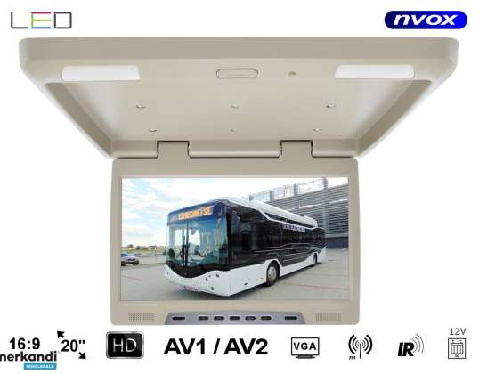 Écran LCD suspendu au plafond de 20 pouces LED IR FM VGA