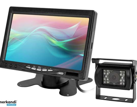 7 Inch LCD Auto Monitor met IR LED's en Parkeersensoren