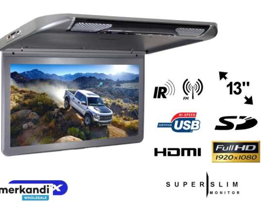 Deckenmonitor fürs Auto LCD 13 Zoll HDMI USB SD