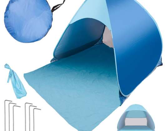 Tenda da spiaggia da giardino automontante blu