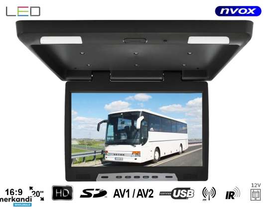 Monitor podwieszany podsufitowy lcd 20cali cali led usb sd ir fm