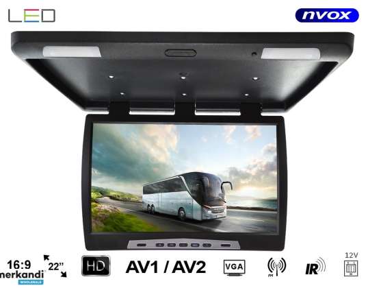 Moniteur suspendu LCD de 22 pouces, LED, VGA, IR, FM