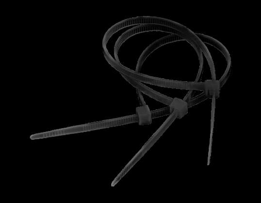 Káblová páska 4,8 mm/25 cm čierna Cabletech 100ks