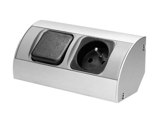 Furniture socket with switch 1x2P Z