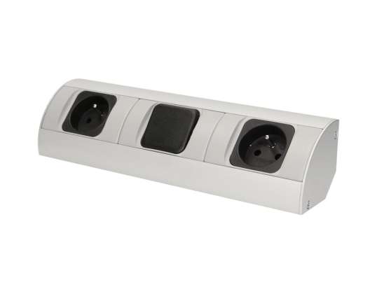 Stopcontact met schakelaar. 2x2P Z