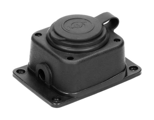 Разветвитель водо- и ударозащитный. IP44. 1 розетка 2P Z. 16A. 230V AC. резиновый. огнеупорный. версия Шуко