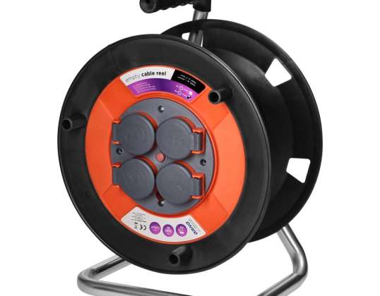 Ūdensizturīgais bumbu rullis IP44 4x2P Z  Schuko  16A 230V