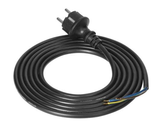 Anschlusskabel. Stecker Gummi. 3x1.5mm2. 3m