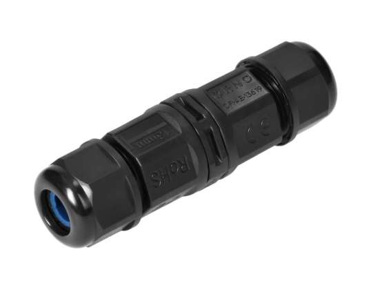 Egyszerű kábelcsatlakozó gyorscsatlakozóval IP68. 2x4mm2. 400V/20A