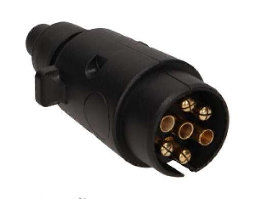Priză de remorcă. plastic 7 pini. 12/24V