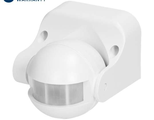 Motion sensor 180°.. vertical adjustment. IP44. 1200W. white